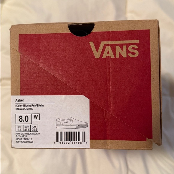Vans Asher Color Block Slip-Ons - Picture 6 of 8